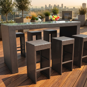 Juego de Bar de Ratán Sintético Más Vendido, Diseño Moderno, Muebles de Exterior para Uso Comercial, Garantía de 18 Meses, Económico en Vietnam - Product Image 3