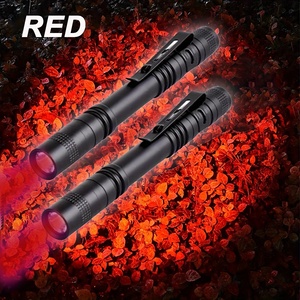 ไฟฉายสีแดง LED แบบปากกาสำหรับการบินมองเห็นในเวลากลางคืนมีแสงสีแดง - Product Image 2
