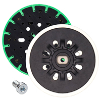 Discos de Lijado Eléctricos Verdes de 6 Pulgadas con Orificios Especiales 17/48, Almohadillas Duras/Blandas con Respaldo de Gancho y Bucle