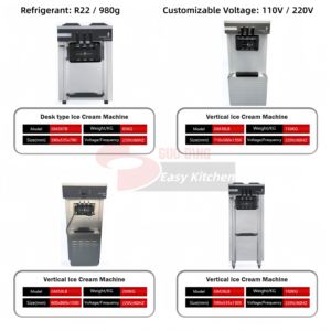 Máquina de Helado Suave de 3 Sabores/Máquina para Hacer Helados/Máquina de Yogurt Congelado con Certificación CE ETL Rohs - Product Image 4