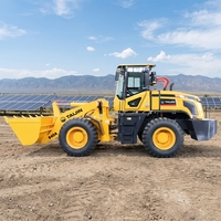 Chargeuse frontale diesel turbocompressée de 2,8 tonnes pour l'Amérique du Sud avec attache rapide et fourche, articulation hydraulique en option