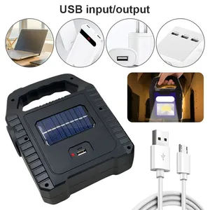 ไฟฉายโซลาร์ COB LED ความสว่างสูง WOSEN ชาร์จผ่าน USB กันน้ำ IP65 แสงขาว 6000K แบตเตอรี่ลิเธียม ได้รับการรับรองมาตรฐาน CE เหมาะสำหรับการตั้งแคมป์ - Product Image 3