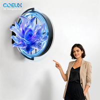 Enseigne commerciale personnalisée, boîte à lumière holographique pour extérieur, affichage publicitaire LED, enseigne pour café, restaurant, enseigne lumineuse LED