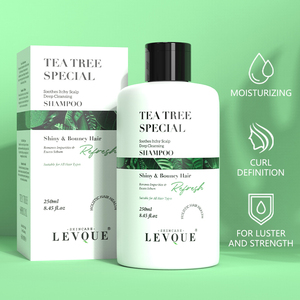 Private Label Tea Tree <span class=keywords><strong>Shampoo</strong></span> per oleoso <span class=keywords><strong>antiforfora</strong></span> Formula vitamina C lavanda rosmarino olio per forfora secco cuoio capelluto detergente - Product Image 3