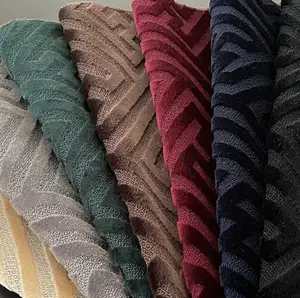 Tissu Jacquard, velours et polyester, 5 m, produit en chine, textile pour meubles, design multicolore