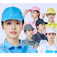 Casquette de travail antistatique unisexe, casquette de baseball électronique, chapeau de soleil à visière rigide longue pour usine sans poussière et industrie alimentaire
