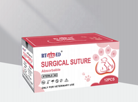Sutures chirurgicales médicales vétérinaires de haute qualité RTMED en nylon/PGA//PGLA/PDO, vente chaude, fil médical avec aiguille