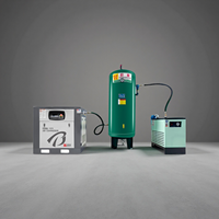Compresseur d'air sans huile BEST 15 kW 22 kW en aluminium avec réservoir de réception d'air, sécheur frigorifique, haute capacité, faible bruit, kit compresseur