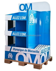 L'olympique <span class=keywords><strong>De</strong></span> Marseille En Carton Publicité Poubelle Présentoir - Product Image 1