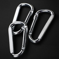 Mousqueton en acier galvanisé de 8 cm pour ceinture de sécurité d'escalade et connecteur d'accessoires