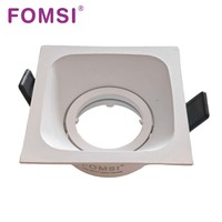 Support de Downlight Carré LED FOMSI Mat Multi-têtes MR16 Boîtier de Lampe LED GU10 Module LED MR16 Cadre de Spot LED