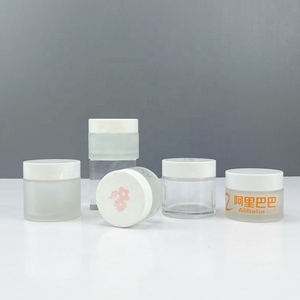 Matte Purple Cosmetic Cream Jar 30ml/50ml/100ml <b>Clear</b> Glass Jar Pot with Plastic Cap Empty for Lip Balm 50g/100g - Product Image 6