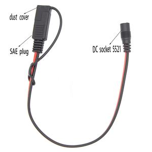 1 ~ 2 SAE 전원 연장 케이블 분배기 커넥터 2 핀 빠른 연결 분리 플러그 300mm 휴대용 태양열 발전기 - Product Image 1