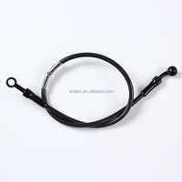 Tuyau de frein et de embrayage en acier inoxydable tressé PTFE Nylon AN3 avec logo et couleurs personnalisées pour motos