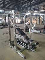 Banc de musculation inclinable à hauteur réglable, station d'entraînement multifonctionnelle complète avec rack de puissance