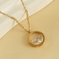 Lincy Nouveau Collier Cœur Transparent pour Femmes, Plaqué Or, Zircon, Creux, Chaînes en Acier Inoxydable, Bijoux Tendance