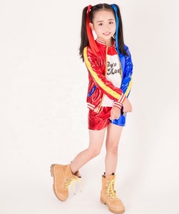 Costumes de cosplay très demandés pour filles Halloween <span class=keywords><strong>Harley</strong></span> <span class=keywords><strong>Quinn</strong></span> Anime Nouveau Suicide <span class=keywords><strong>Squad</strong></span> Haut imprimé à bretelles dorsales - Product Image 4