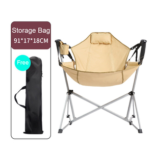 Sedia da campeggio portatile per esterni di alta qualità regolabile schienale pieghevole sedia oscillante per adulti e bambini - Product Image 6