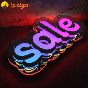Panneau led illuminé pour l'extérieur, logo ouvert, nom de magasin de téléphone portable, panneau led programmable - Product Image 6