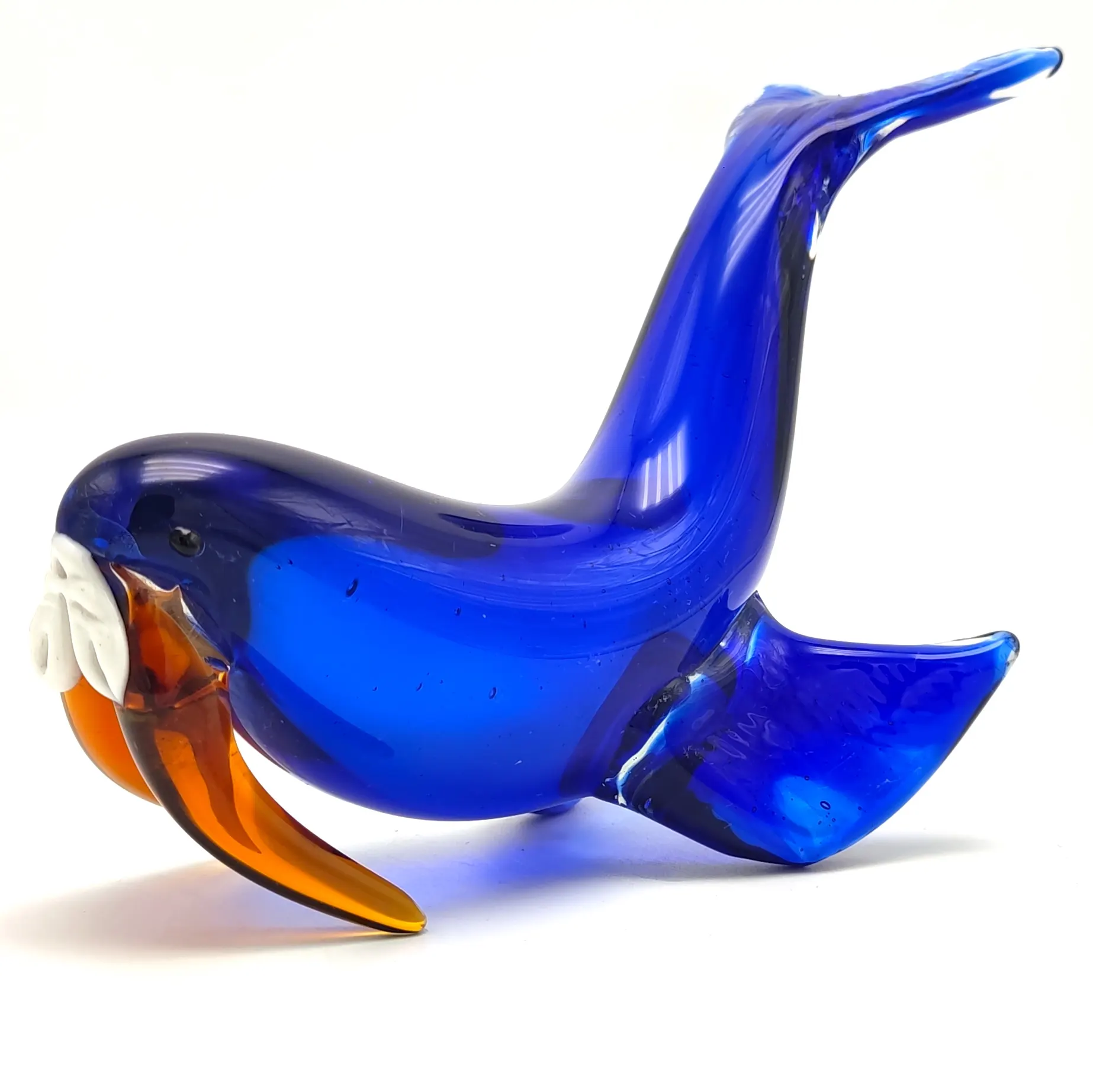 Bunte Muranoglas-Delphin figur als kreatives Geschenk