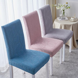 Jacquard stampato moderno tavolo da pranzo sedia fodera universale <span class=keywords><strong>elastico</strong></span> per la casa cuscino integrato mezza sedia schienale - Product Image 2