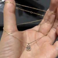 Модные цепочки-колье на заказ из золота 10к/14к/18к с выращенными в лаборатории бриллиантами IGI 1.5 карата, подвески для женщин