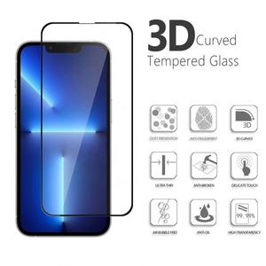 Venta al por mayor 3D Protector de pantalla de vidrio templado para iPhone 13 15 14 para Samsung <span class=keywords><strong>S22</strong></span> S23 <span class=keywords><strong>Google</strong></span> <span class=keywords><strong>Pixel</strong></span> 6 <span class=keywords><strong>7</strong></span> 8 Teléfonos móviles - Product Image 2