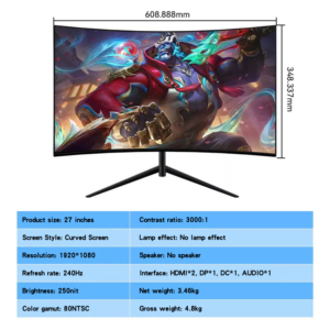 Монитор компьютера, <span class=keywords><strong>24</strong></span> дюйма, 100 Гц, высокая кисть 1920 * 1080fhd - Product Image 5