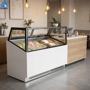 Congelador Horizontal con Puerta de Vidrio para Supermercados en Canadá, Precio Competitivo, Congelador Exhibidor de Helados para Restaurantes - Product Image 1