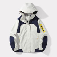 Nouvelle veste de couple 2024 – Coupe ample décontractée pour homme, coupe-vent tendance printemps-automne, vêtement de travail à capuche pour homme et femme