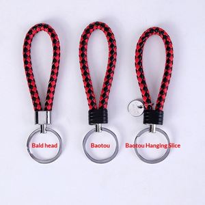 Groomsmen Gift Leather Keychain Handwoven Braided Strap Quick-Release Clip Luxury Wedding Favor Women's <b>Handbags</b> Men's Daily Use - Product Image 6