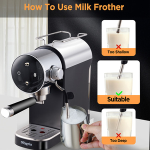 Cafetera Semiautomática para el Hogar con Barandilla de Protección, Control Digital, Pre-infusión y Alta Presión de 15 Bares, Capacidad para 2 Tazas - Product Image 3