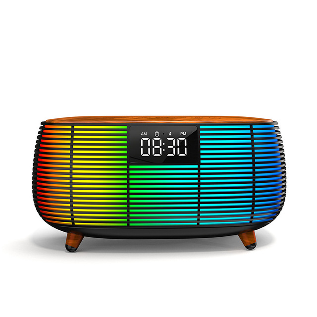 Rain Sound Machine Smart Speaker Night Light Alarm Clock Portable Bluetooth Noise Sleep Aid