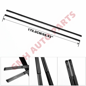 Juego de molduras de techo de 2 75552-52190 para Toyota Prius C 2012-2021 Moldura de goteo de techo LH & RH Barra embellecedora de techo para Aqua 2009-2016 - Product Image 3