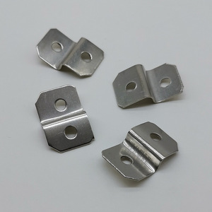 <b>Silver</b> Notched Z Shaped Corner <b>Bracket</b> Stainless Steel Durable Frame Mouldings Connector Hardware - Product Image 3
