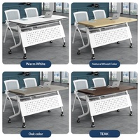 Table de formation pliante, table de conférence, chaise mobile, combinaison modulable, bureau multifonctionnel pour tutorat et cours, bureau de surveillance
