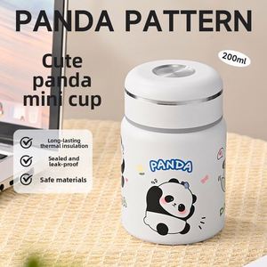 High-value Cute Mini Panda Pocket Cup 316 Stainless Steel Vacuum Thermos with 0-6 Hours Insulation Portable Gift Cup - Product Image 2