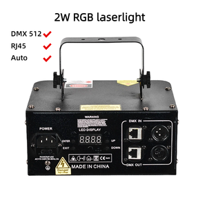 Spectacle de lumière laser RGB 2W pour <span class=keywords><strong>animation</strong></span> de scène de <span class=keywords><strong>fête</strong></span> <span class=keywords><strong>à</strong></span> <span class=keywords><strong>domicile</strong></span>, éclairage DJ KTV, acier inoxydable IP33, contrôle DMX512 RJ45, portable - Product Image 3