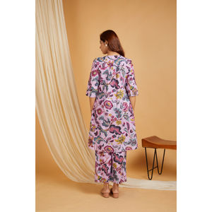 Nouvelle Collection : Ensembles en Corduroy à Imprimé Floral Ethnique pour Femmes – Fournisseur Indien avec Matériaux Recyclés pour la Saison d'Automne - Product Image 2