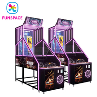 Machine de basket-ball d'arcade à monnayeur avec tableau de scores pour tir de ballons sportifs, équipement de parc d'attractions