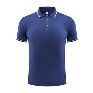 Men's Solid Color Polyester <b>Polo</b> Shirt Short Sleeve Workwear Daily Use GJ44-002 - Product Image 3