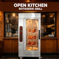 Four à rôtir commercial électrique et à gaz pour viande, idéal pour restaurants et boutiques de barbecue