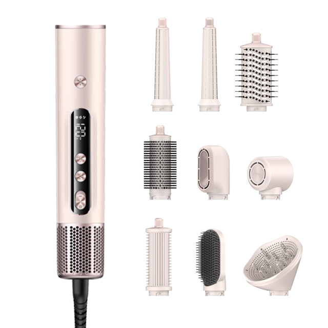 Volumizing Straightening Multi Styler Hair Tool 10-in-1 Hot Air Styler Hair Styler Dryer Brush with Ionic High Speed Hair Dryer