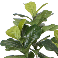 Ficus Lyrata Artificiel à Toucher Réel, Plante Artificielle en Pot, Style Nordique, Grand Arbre Ficus pour Salon, Décoration Intérieure