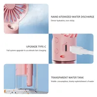 Ventilateur portable rechargeable 2026 à pulvérisation, mini-ventilateur à main pour humidification extérieure et brume fraîche, le plus vendu