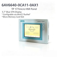 6AV6640-0CA11-0AX1, para Siemens, SPS, Panel Táctil SIMATIC TP177micro, Panel de Operador HMI, Pantalla STN de 5.7 Pulgadas, Pieza de Repuesto para Automatización