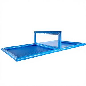 Château gonflable aquatique en PVC pour enfants Winway avec capacité de 500 kg, terrain de volley-ball amusant, jeux de plein air, modèle Ww11 - Product Image 1