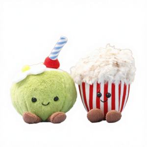 Llavero de Peluche Suave y Ligero con Diseño de Anime de Muñeca de Coco Popcorn, Popular en Internet, para Alivio del Estrés - Product Image 3