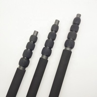 Approvisionnement d'usine 3k 100% Fiber De Carbone Spin Lock Télescopique Pôle Extensible Caméra Monopode Tige Pour Microphone Boom Pole