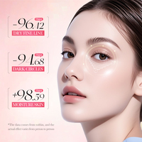 BIOAQUA Patchs Contour des Yeux Hydratants et Raffermissants à la Bave d'Escargot, Curcuma, Acide Hyaluronique, Nicotinamide, Vitamine C, Rétinol, Collagène – Soin Hydratant